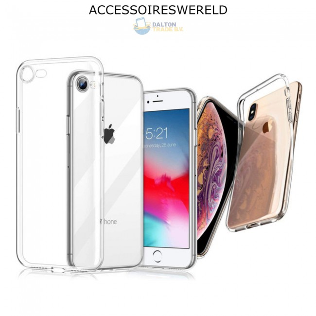 staal Koning Lear Springen Siliconen Hoesje - Apple iPhone X / XS - Transparant | Telefoonwereld.nl